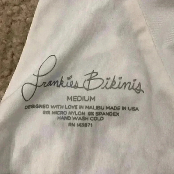 Frankie's Bikinis Poppy One Piece Blue Dahlia in size medium - Picture 4 of 8